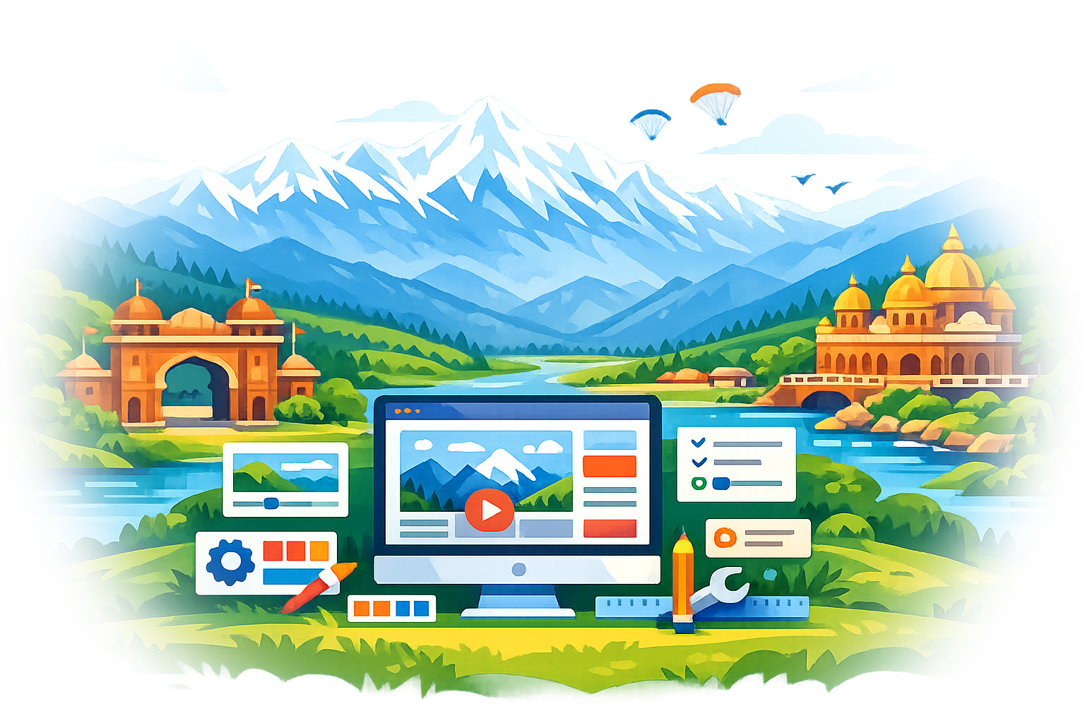 Website designing services in Una